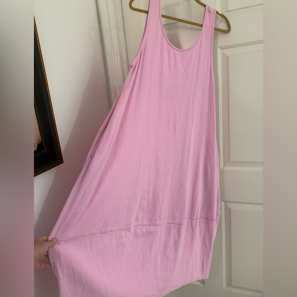 Free People FP Beach Perth Barrel Tee Midi Dress Large in Festival Bloom Pink - Picture 5 of 10